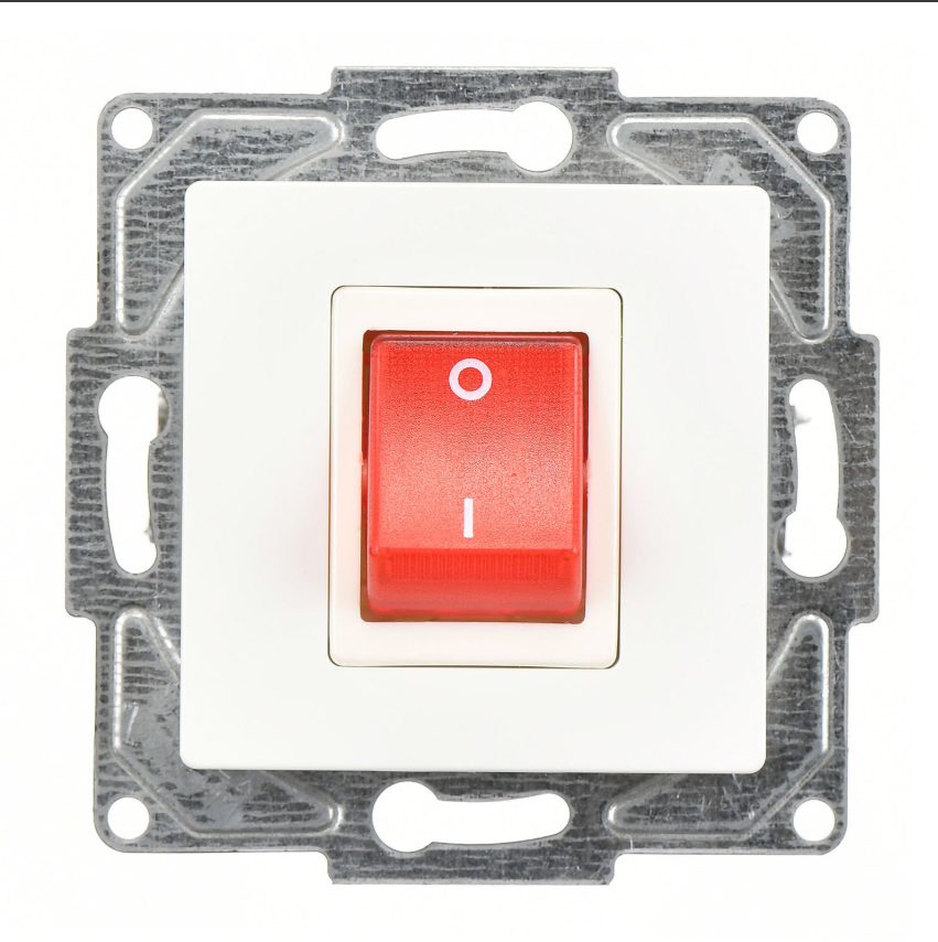 Günsan Eqona Beyaz Vidalı Boiler Anahtar - 10AX 250V